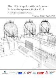 The UK Strategy for skills in Process Safety Management 2012 â 2014