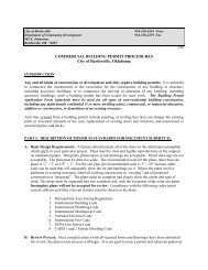 Commercial Building Permit Packet - City of Bartlesville