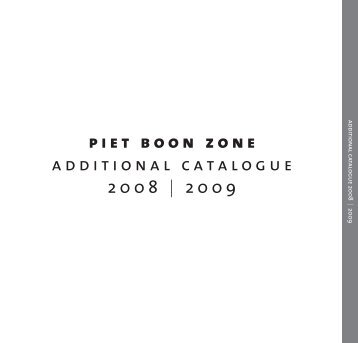 piet boon zone additional catalogue 2008 | 2009