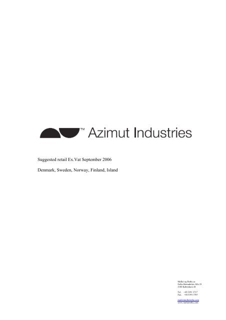 Azimut basis udregninger - MÃ¸ller og Rothe A/S