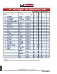 2003 Passenger Car Exterior Paint Chart - gDMJoe