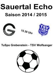 Sauertal Echo - TuSpo Grebenstein – TSV Wolfsanger