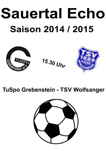 Sauertal Echo - TuSpo Grebenstein – TSV Wolfsanger