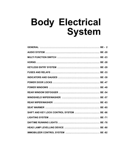 Body Electrical System.pdf - The Automotive India