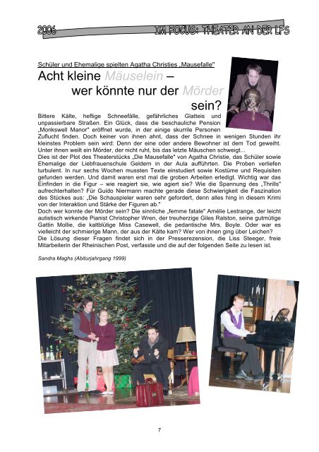 Kontakte 2006 (PDF) - LFS â€“ Liebfrauenschule Geldern