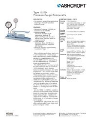 Ashcroft 1327D Pressure Gauge Comparator Data ... - Instrumart