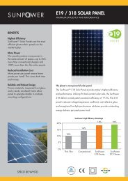 E19 / 318 SOLAR PANEL - Solar power by SunPower