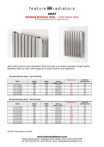 ARAT - Feature Radiators