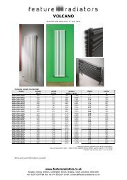 Volcano - Feature Radiators