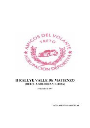 II RALLYE VALLE DE MATIENZO - Bar EL TRAMO