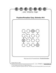 PuzzlersParadise Easy Strimko #14 your streamy logic