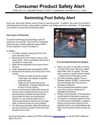 Swimming Pool Safety Alert