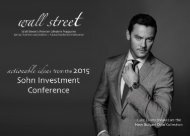 Wall Street by LuxuryCollective Sohn Conference 2015