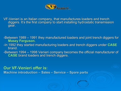 VF Venieri machine brand introduction - euro-bager.com