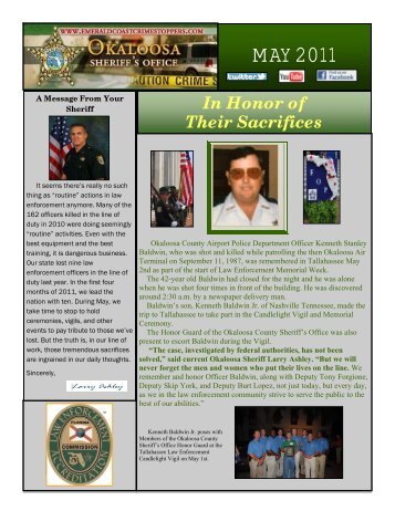 MAY 2011 - Okaloosa County Sheriff's Office