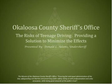 Nov. 29 - Okaloosa County Sheriff's Office