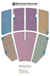 Seating for Rodeheaver Auditorium