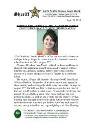 Sep. 10 - Okaloosa County Sheriff's Office