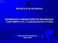 desminado humanitario en nicaragua - AP Mine Ban Convention