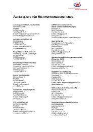 Adressliste Mietwohnungssuchende(PDF, 31 KB)