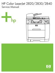 HP Color LaserJet 2820/2830/2840 service manual ... - Market Point