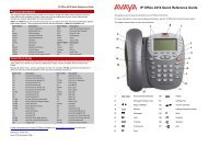 IP Office 2410 Quick Reference Guide - Avaya Support