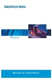 Sundance 850 Series Hot Tub Owner S Manual Sundance Spas