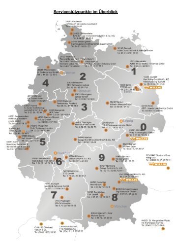 ServicestÃƒÂ¼tzpunkte Liste_05.06.2012 - Willig - Tankfahrzeuge