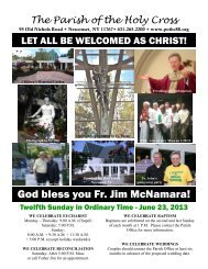 God bless you Fr. Jim McNamara! - Parish of the Holy Cross