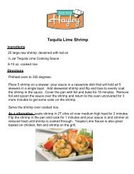 Tequila Lime Shrimp