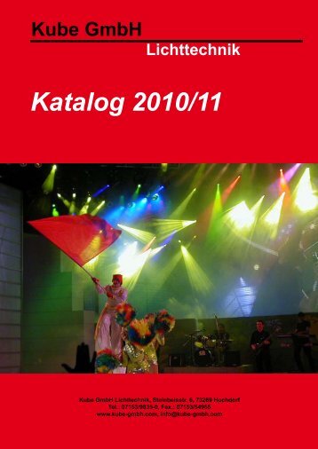 Katalog 2010/11 - Kube GmbH Lichttechnik