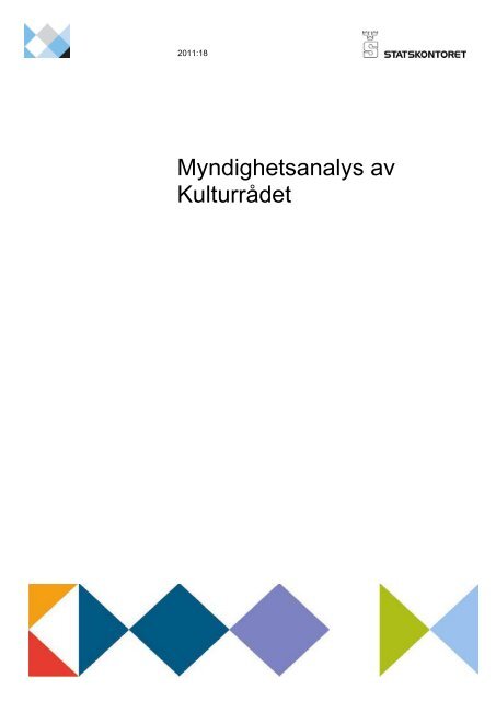 Myndighetsanalys av KulturrÃ¥det - Statskontoret