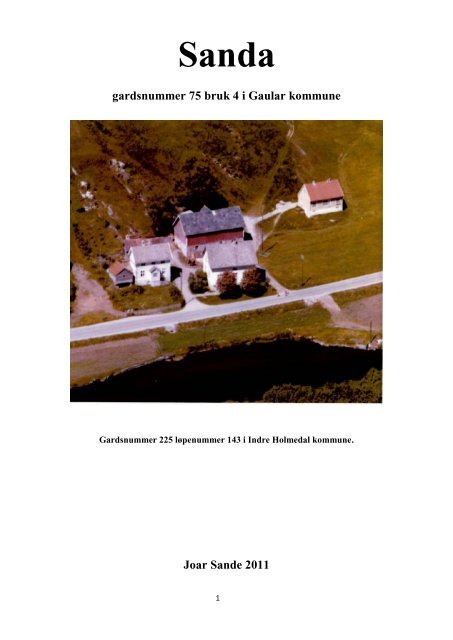 Gardssoge for Sanda - Fylkesarkivet i Sogn og Fjordane