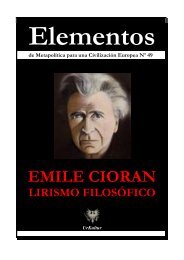 Elementos nÂº 49. CIORAN - El Manifiesto