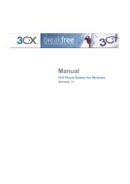 3CX Phone System for Windows Manual