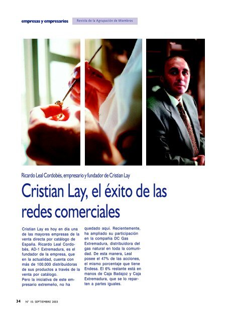 Cristian Lay, el Ã©xito de las redes comerciales - Instituto 