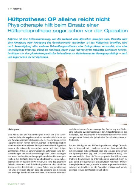 physiotime | Ausgabe 1/2015