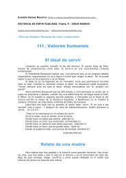 III. Valores humanos: El ideal de servir - Cipecar