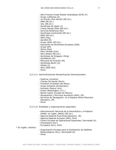 Comunicaciones Internacionales - Centro de InvestigaciÃ³n e ...