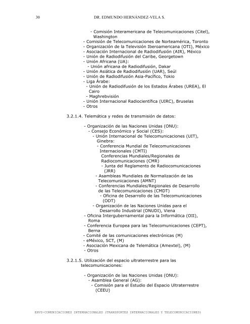 Comunicaciones Internacionales - Centro de InvestigaciÃ³n e ...