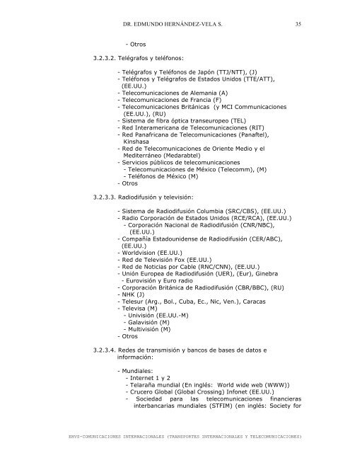 Comunicaciones Internacionales - Centro de InvestigaciÃ³n e ...