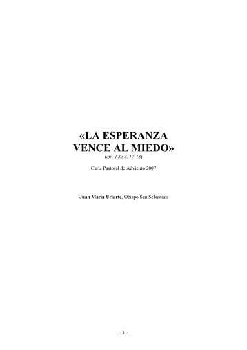 La esperanza vence al miedo (pdf) - Elizagipuzkoa.org