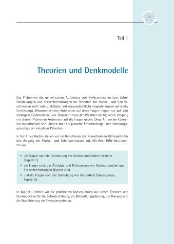 Theorien und Denkmodelle - Kraniofaziale Orthopädie