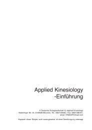 DAG - Applied Kinesiology