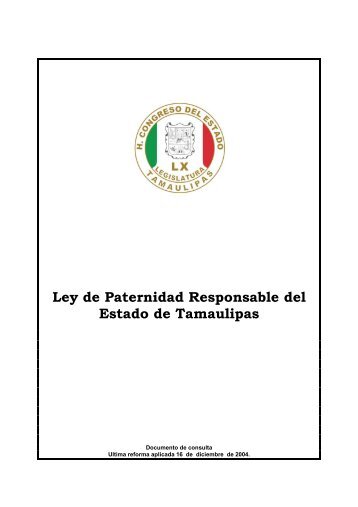 Ley De Paternidad Responsable En Mexico Pdf
