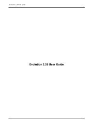 Evolution 2.28 User  Guide - GNOME Project Listing