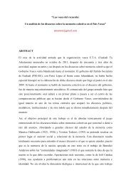 âLas voces del recuerdo: Un anÃ¡lisis de los discursos sobre la ...