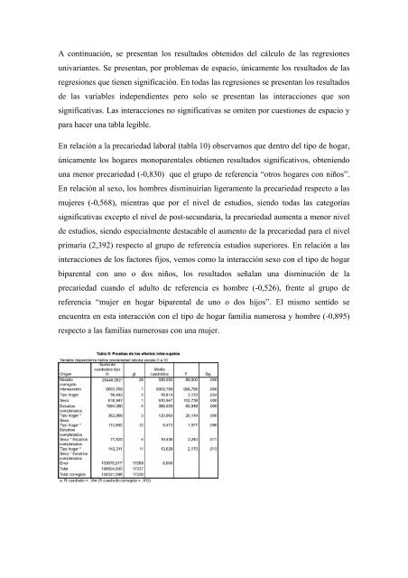 LAS SITUACIONES DE PRECARIEDAD EN LOS HOGARES CON ...