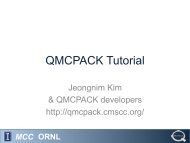 QMCPACK Tutorial