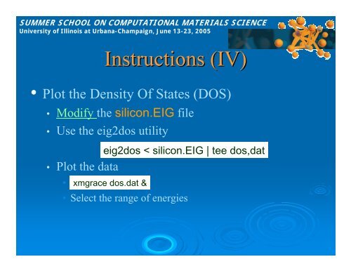 Example 1 - Materials Computation Center - University of Illinois at ...